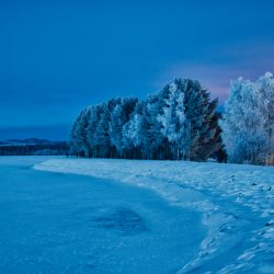 Winter Storuman Schweden