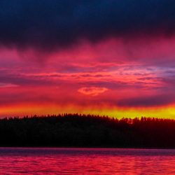 Sonnenuntergang Schweden